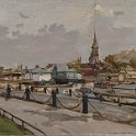 Leningrad Peter and Pavl fortress 1950 oil on canvas 64x90